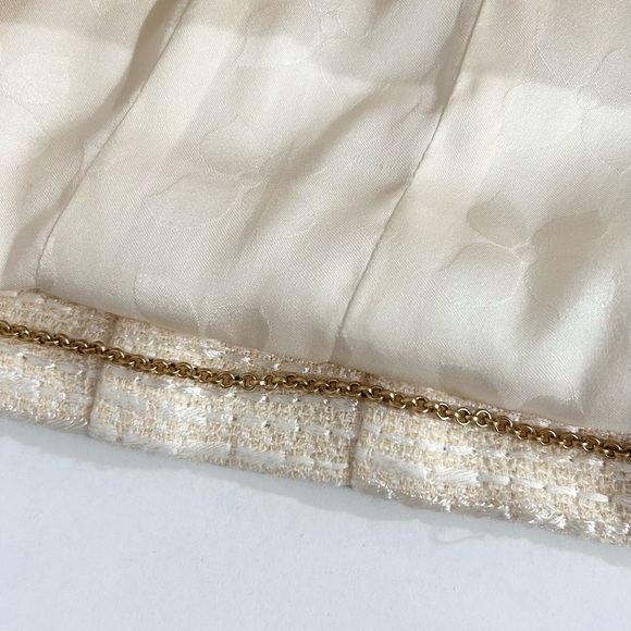 Chanel Cream Tweed Euro Button Jacket size 40 - Picture 11 of 12